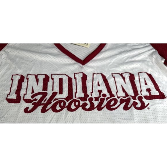 Victorias Secret Indiana Hoosiers Shirt Womens Large NCAA Football Jersey NEW - Picture 4 of 5